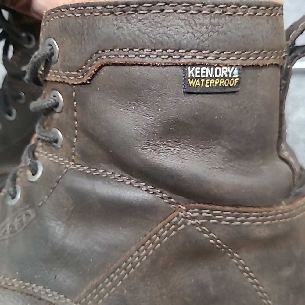 KEEN Utility Men's San Jose 6" Alloy Toe Waterproof Work Boot Size 9 EE * Flaw - Picture 13 of 14